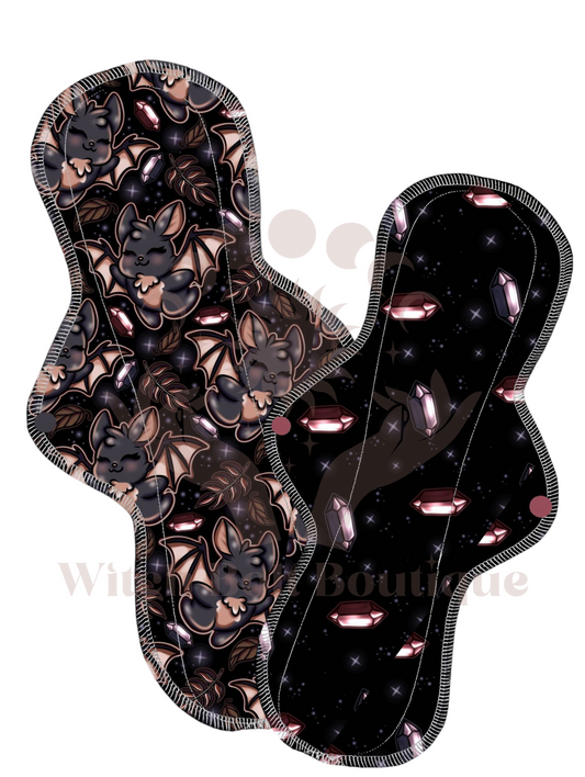 Fall Bats/Crystals Duo Cloth Pad