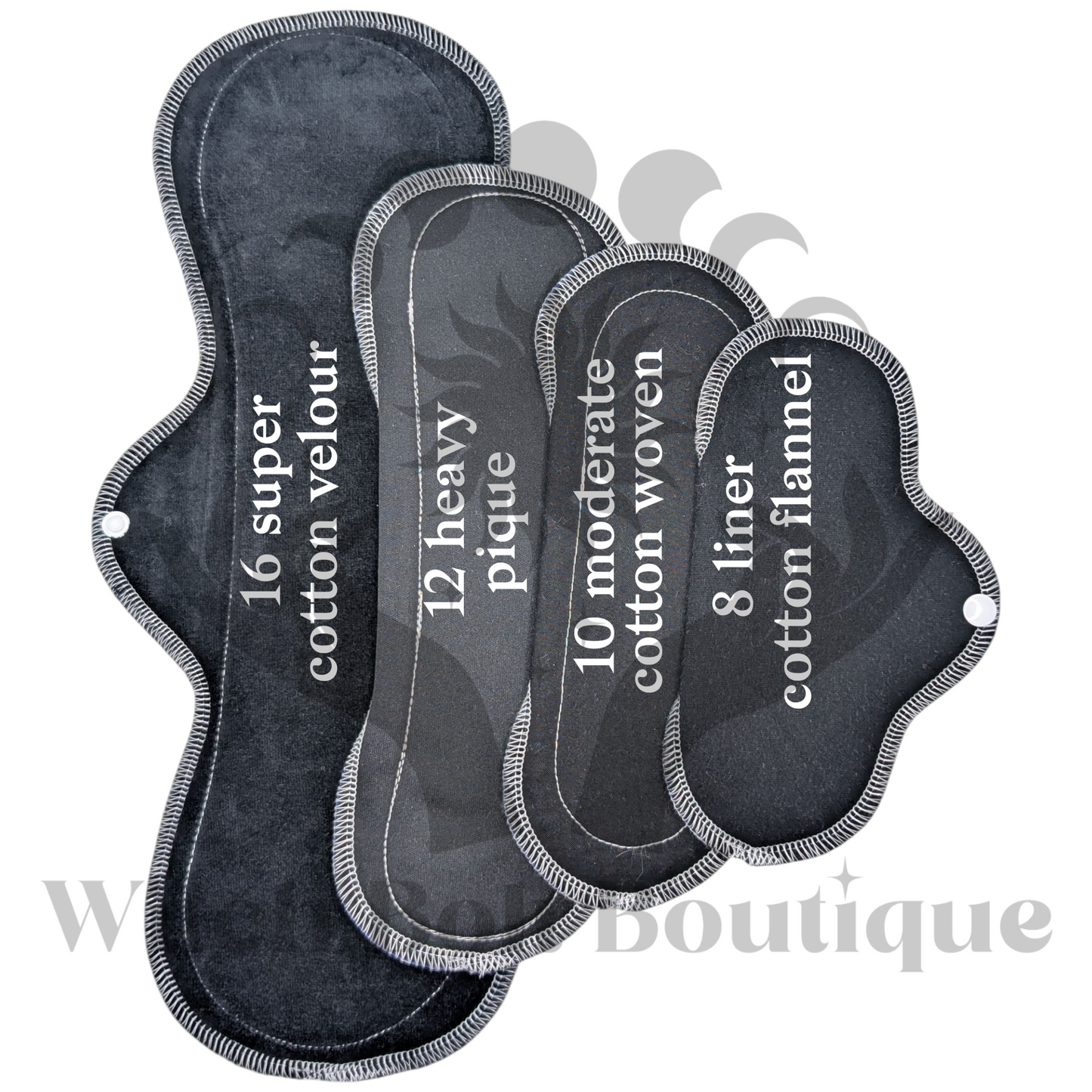 6 Piece Cloth Pad Starter Kit