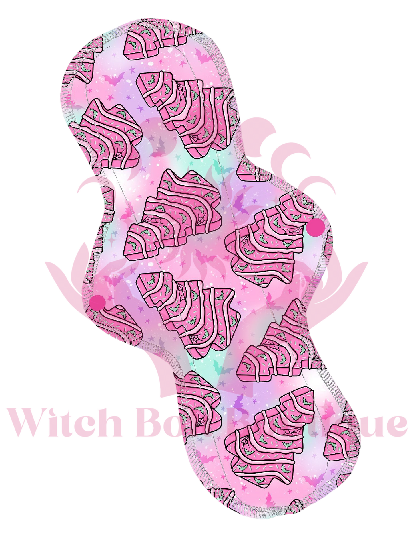 Pink Goth Christmas Cloth Pad