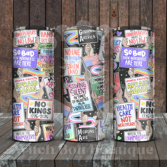 Political Signs Tumbler