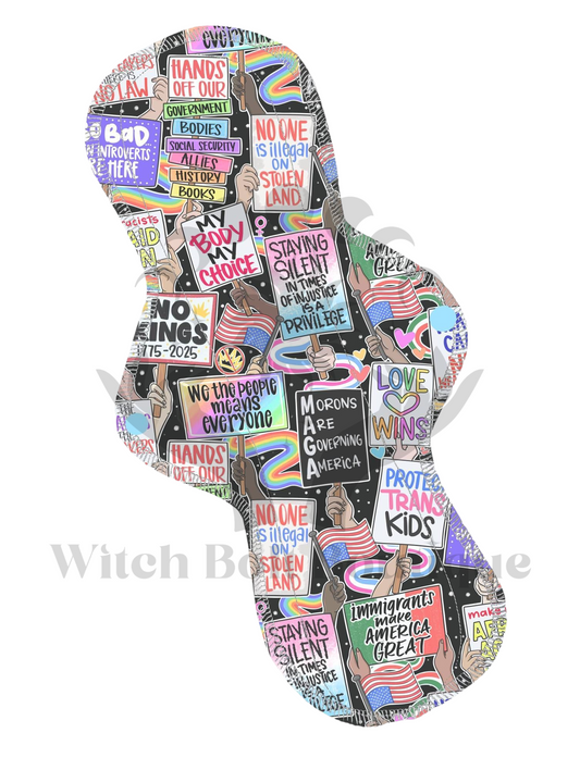 Protest Signs Cloth Pad