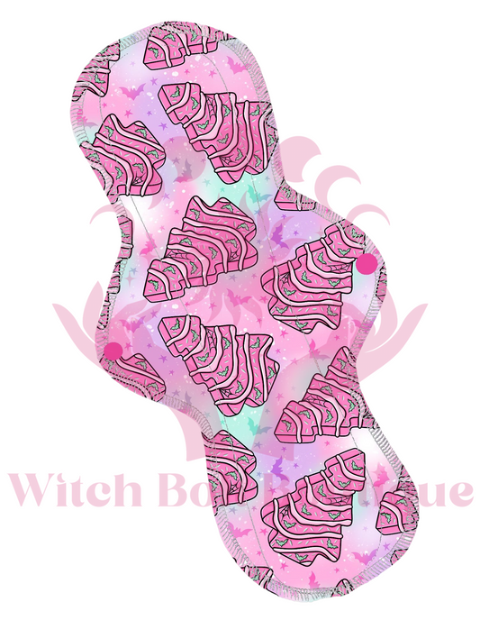 Pink Goth Christmas Cloth Pad