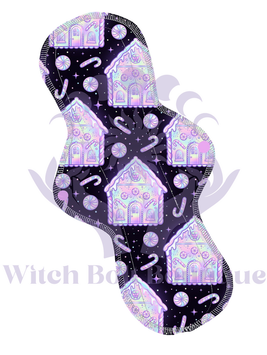 Pastel Gingerbread House Cloth Pad