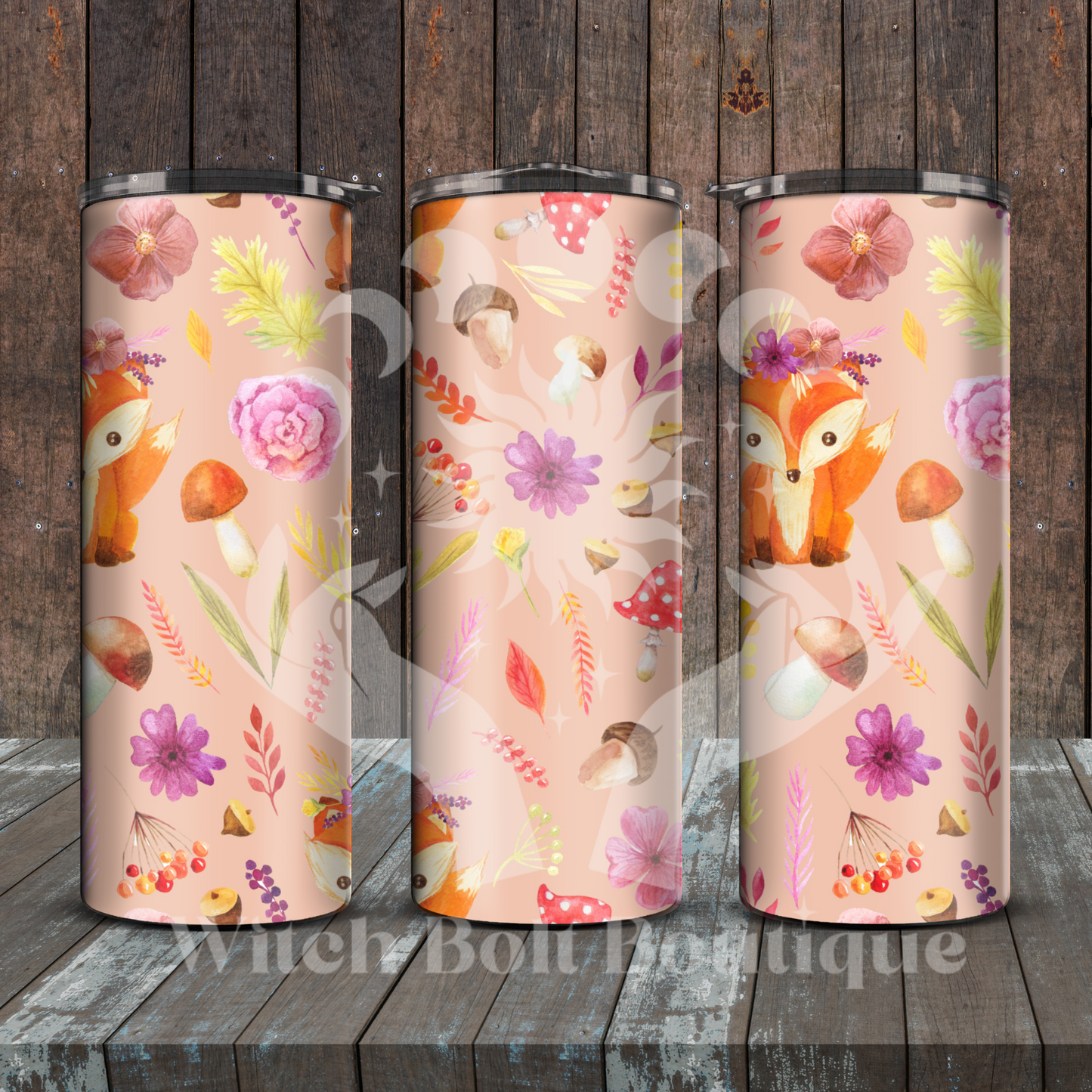 Fox & Florals Tumbler