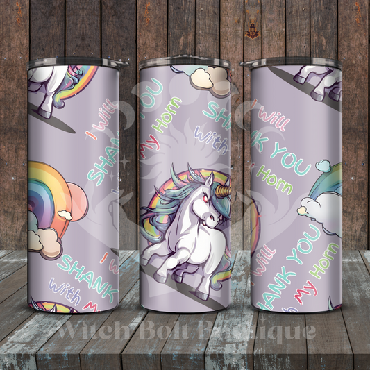 Unicorn Shank Tumbler