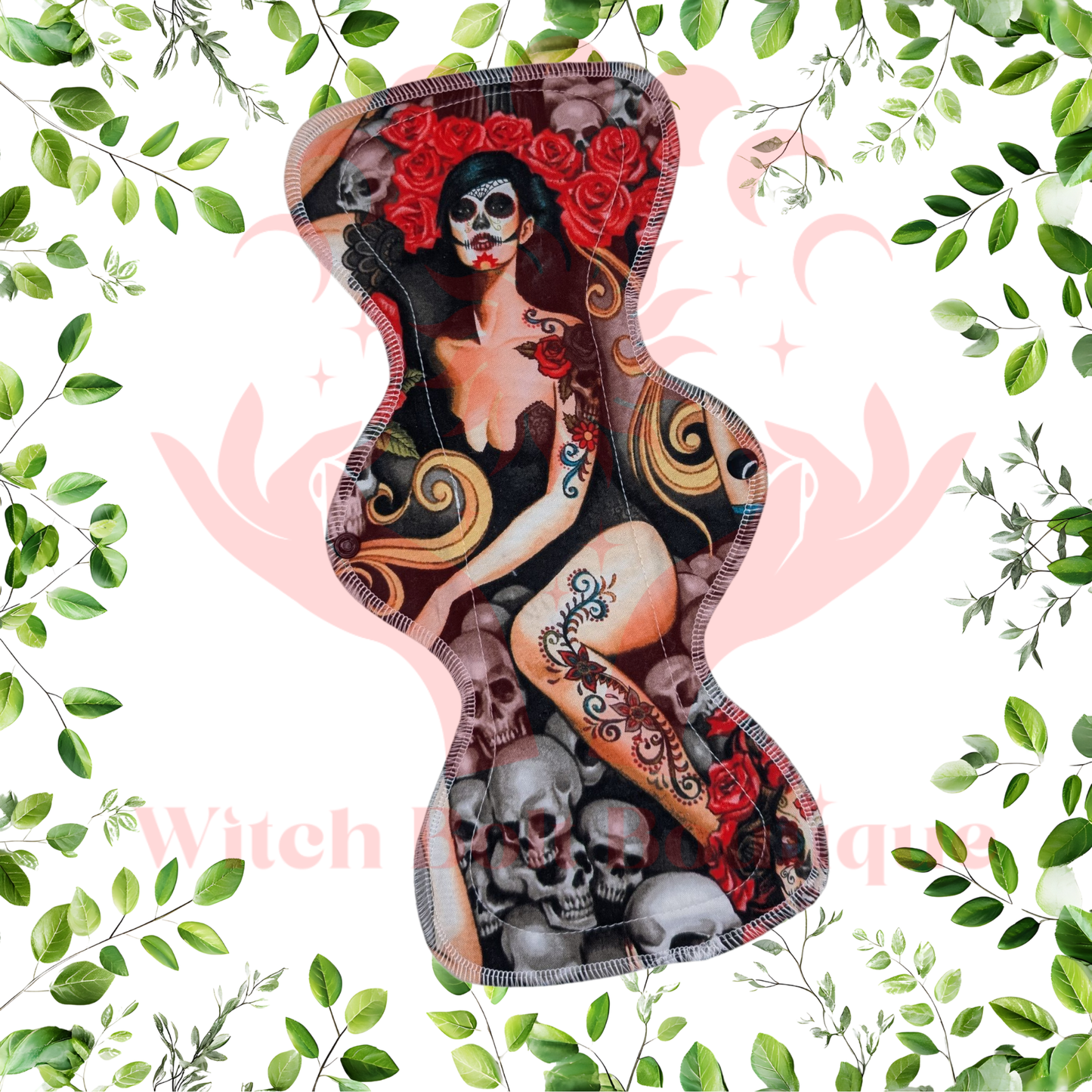 Discounted WHOOPSIE Cloth Pad (Sugar Skull Pinup)