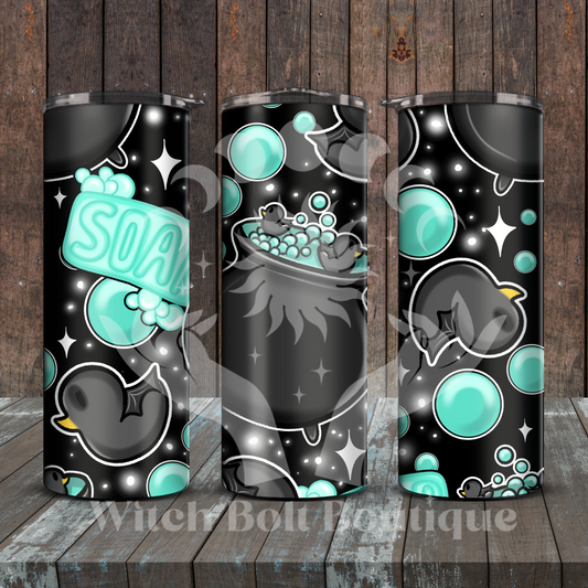 Goth Rubber Duckie Tumbler