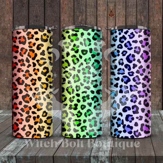 Rainbow Leopard Tumbler