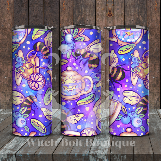 Bees & Teas (purple) Tumbler