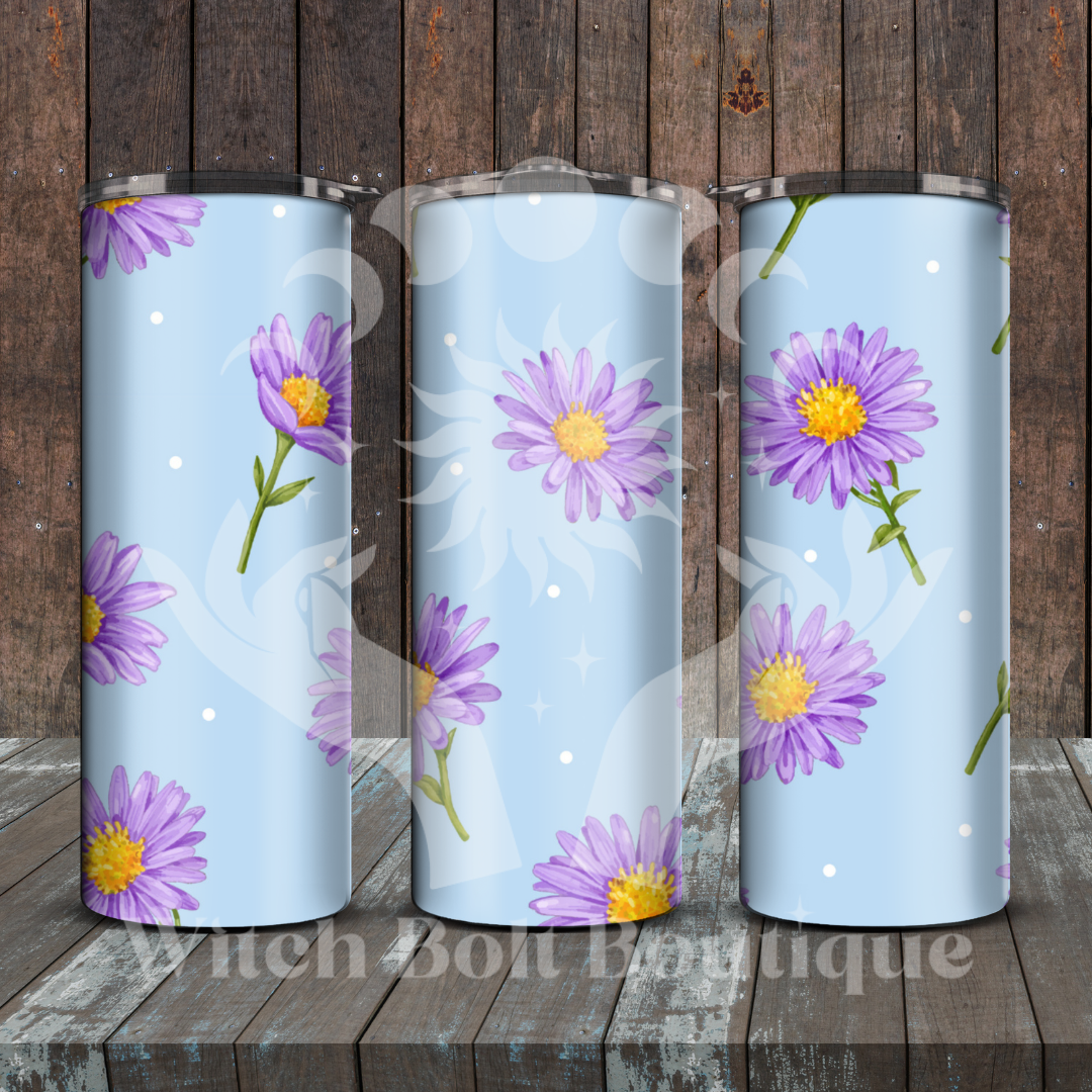 Purple Daisy Tumbler