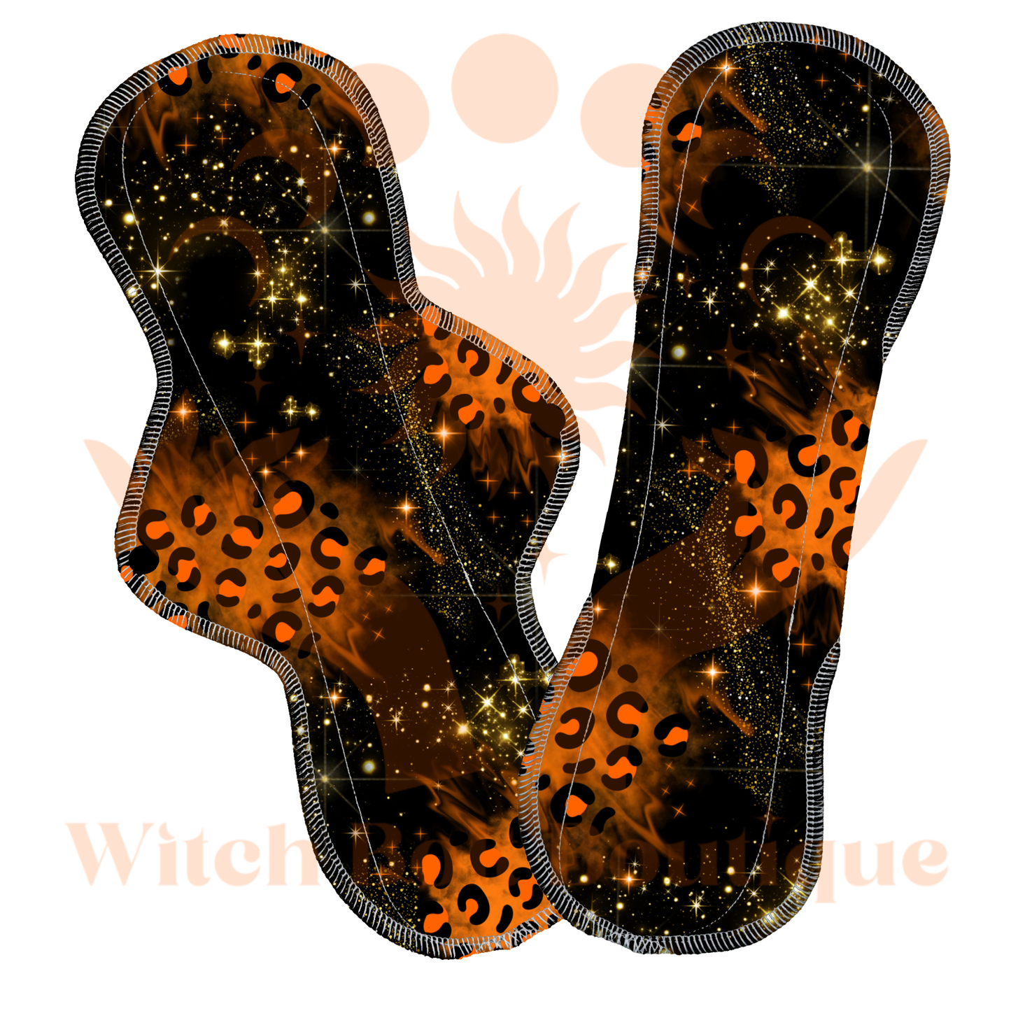 Leopard Glitter Cloth Pad