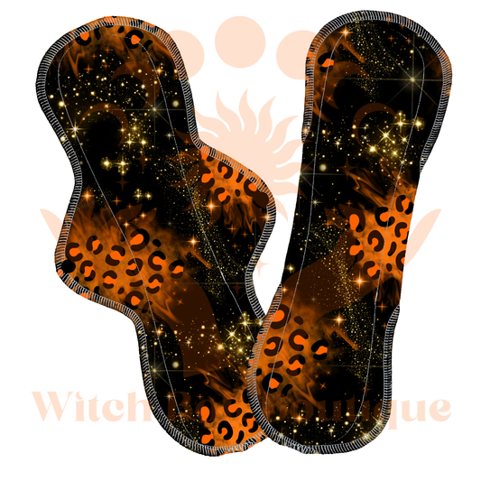 Leopard Glitter Cloth Pad