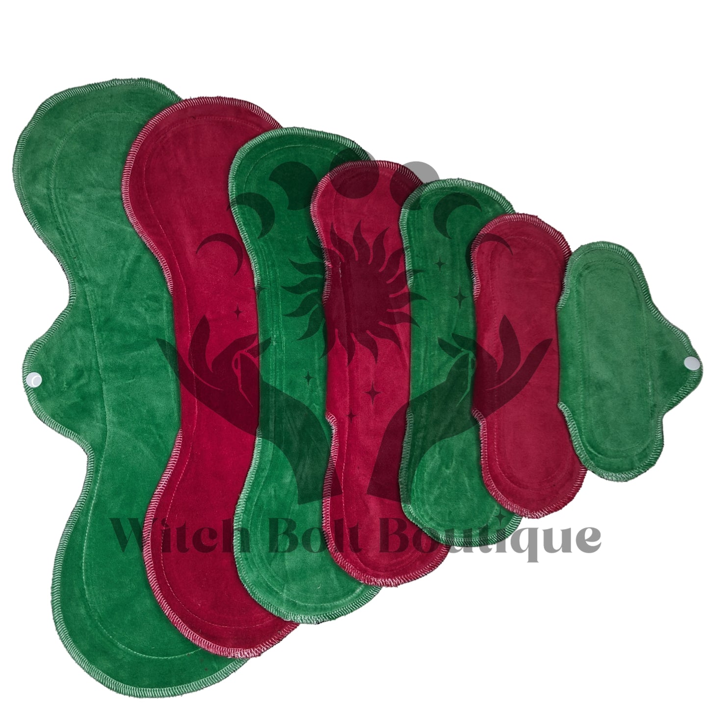 Solid Christmas Cloth Pad (Velour)