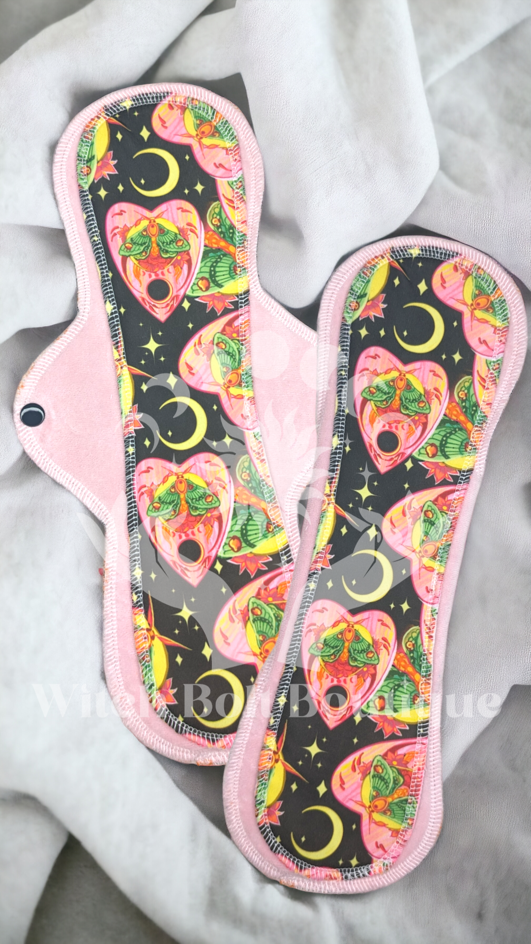 Midnight Moths (exposed core) Cloth Pad