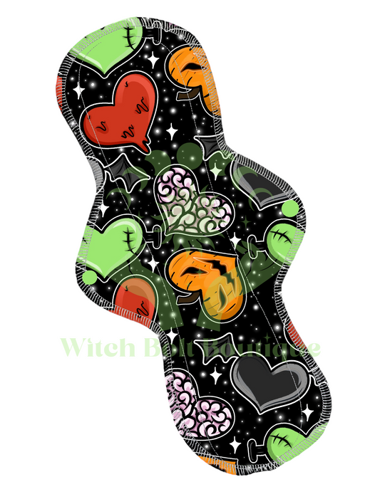 Halloween Hearts Cloth Pad