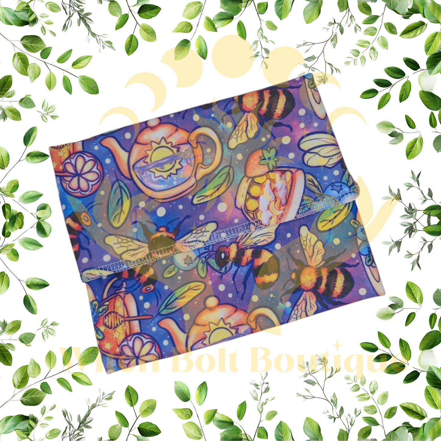 Discounted WHOOPSIE Pad Wrapper (Purple Bees & Teas)