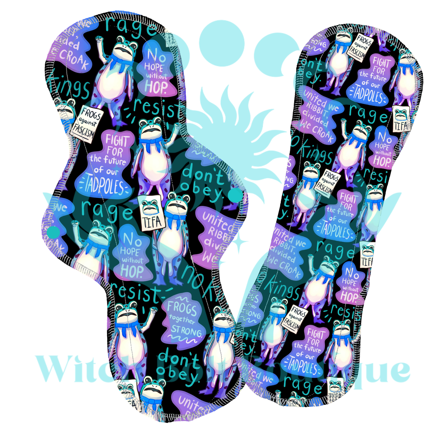 No Kings Frogs Cloth Pad