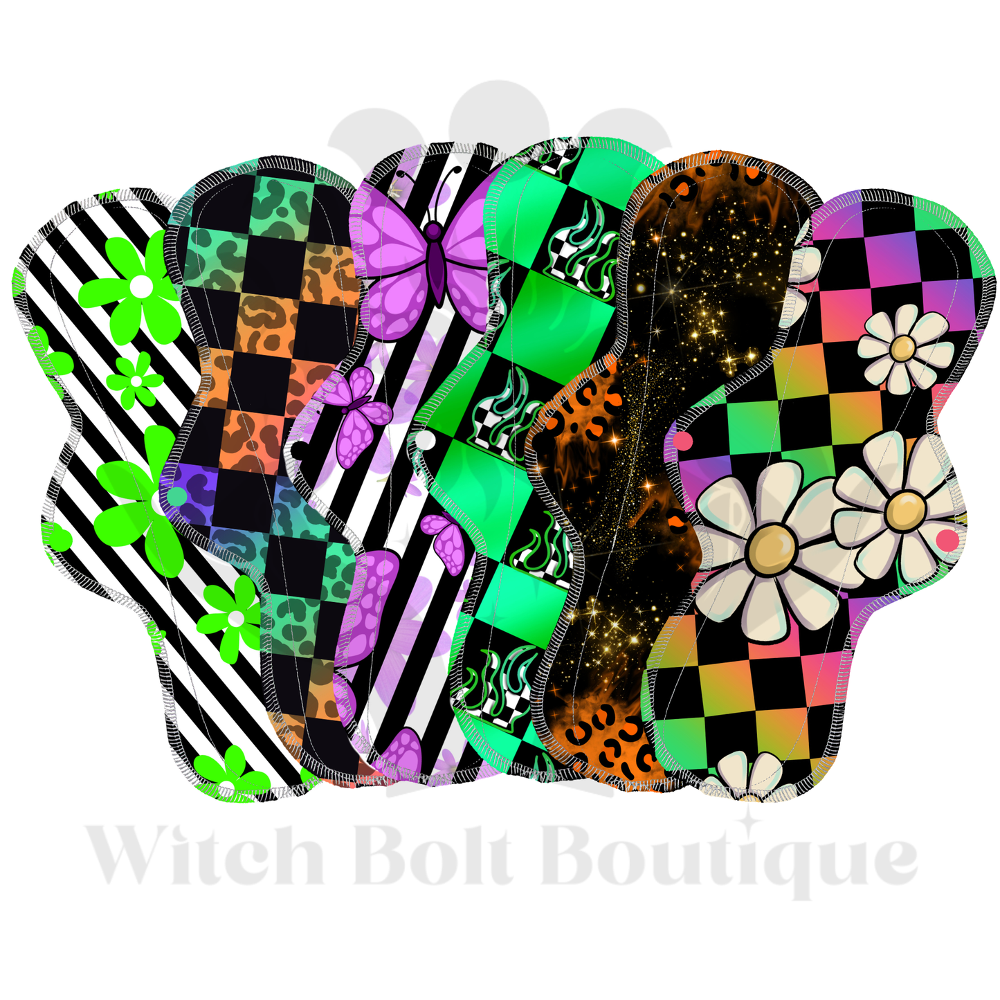 Leopard Glitter Cloth Pad