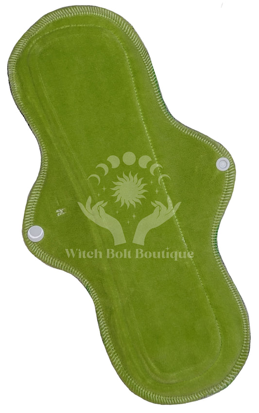 Solid Lime Cloth Pad (Velour)